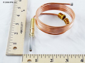 BASO Gas Products K16BA-60 Thermocouple, 25-35 mV Open Circuit mV Range, 60 " Length, Used in Standing Pilot Ignition Systems