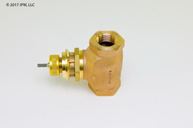 Johnson Controls VG7241NT Valve,Globe, 2 Way Normally Open, 1", NPT, 11.6 Cv Equal Percentage Flow Cast Bronze Body with Brass Trim, Standard Threaded Stem and Push Down To Close Action