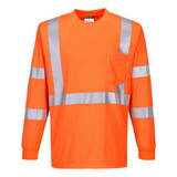Portwest S192 Hi-Vis Pocket T-Shirt L/S