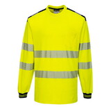 Portwest T185 PW3 Hi-Vis Cotton Comfort T-Shirt L/S