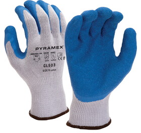 Pyramex GL503HTM Hangtag Crinkle Latex 10G Knit Liner M