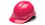 Pyramex HP44170 Ridgeline Hard Hat Hi Vis Pink Ridgeline Cap Style 4 Pt Ratchet Suspension