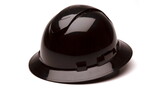 Pyramex HP54111V Ridgeline Vented Hard Hat Black Ridgeline Full Brim 4 Pt Ratchet Suspension