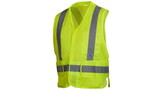 Pyramex RCA2510M Safety Vest Hi Vis Lime Vest With Reflective Tape Size Medium