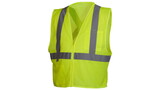 Pyramex RCZ2110M Safety Vest Hi Vis Lime Vest With Reflective Tape Size Medium
