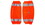 Pyramex RLG20 Leg Gaiters In Hi Vis Orange