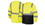 Pyramex RLTS3110BM T Shirt Hi Vis Lime Long Sleeve T Shirt Size Medium Hi Vis Lime Lightweight Polyester Moisture Wicking T Shirt With Black Bottom