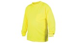 Pyramex RLTS3110NSM T Shirt Hi Vis Lime Long Sleeve T Shirt No Tape Size Medium