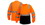 Pyramex RLTS3120BM T Shirt Hi Vis Lime Long Sleeve T Shirt Size Medium Hi Vis Orange Lightweight Polyester Moisture Wicking T Shirt With Black Bottom