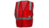 Pyramex RV1227S-M Red Vest W/Reflect Small Med
