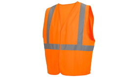 Pyramex RVHLM2920S All Mesh Hi Vis Orange Vest With Plain Bag Size Small