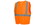 Pyramex RVHLM2920M All Mesh Hi Vis Orange Vest With Plain Bag Size Medium