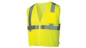 Pyramex RVZ2110S Safety Vest Hi Vis Lime Size Small