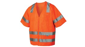 Pyramex RVZ3120M Safety Vest Hi Vis Orange Size Medium