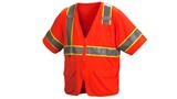 Pyramex RVZ3520M Hi Vis Orange Safety Vest Size Medium