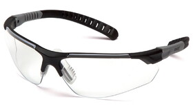 Pyramex SBG10110D Sitecore Black And Gray/Clear Lens