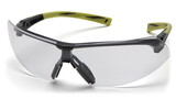 Pyramex SGR4910ST Onix Hi Vis Green Frame/Clear Anti Fog Lens