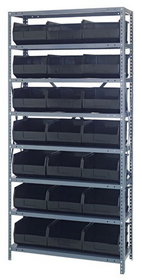 Quantum 1275-445 Stackable Shelf Bin Steel Shelving Systems, 21 SSB445