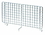 Quantum 4X9HBD Partition Hanging Basket Dividers - Chrome, 9" x 4-1/2" Divider