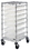 Quantum BC212439M2CL Clear-View Bin Cart With Clear Dividable Grid Containers, 24"W x 21"L x 45"H Bin Cart with 7 Clear Bins