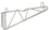 Quantum DWB14 Single Shelf Wall Mounts (2 - 14" cantilever arms & 2 mounting brackets), Price/EA