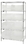 Quantum WR5-955CL Wire Shelving Unit with Clear-View Bins - Complete Package, 8 QUS955CL BINS
