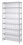 Quantum WR8-803CL Wire Shelving Units With Clear-View Store-Max 8" Shelf Bins, 49 QSB803CL BINS