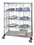 Quantum WRCS4-63-2460EP-5 5 Shelf Mobile Cart W/Solid Bottom Shelf & Enclosure Panels, 24" x 60" x 69" Enclosed, Mobile Cart