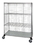 Quantum WRCS4-63-2460EP 4 Shelf Mobile Cart W/Solid Bottom Shelf & Enclosure Panels, 24" x 60" x 69" Enclosed, Mobile Cart