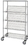 Quantum WRCSL5-63-2448 Wire Slanted Shelf Cart, 24" x 48" x 69" Slanted Shelf Cart