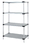 Quantum WRS4-54-2472SS Solid Shelving 4-Shelf Starter Units - Stainless Steel, 24" x 72" x 54" - Stainless Steel