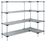 Quantum WRS4-74-1836SS Solid Shelving 4-Shelf Starter Units - Stainless Steel, 18" x 36" x 74" - Stainless Steel