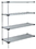 Quantum WRSAD4-63-1442SS Solid Shelving 4-Shelf Add-On Units - Stainless Steel, 14" x 42" x 63" - Stainless Steel