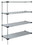 Quantum WRSAD4-74-2448SS Solid Shelving 4-Shelf Add-On Units - Stainless Steel, 24" x 48" x 74" - Stainless Steel