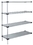 Quantum WRSAD4-86-2430SS Solid Shelving 4-Shelf Add-On Units - Stainless Steel, 24" x 30" x 86" - Stainless Steel