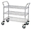 Quantum WRSC-1836-3 Wire Utility Carts, 18"W x 36"L x 37-1/2"H Utility Cart - Stainless