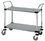 Quantum WRSC-1842-2SS Wire Utility Carts, 18"W x 42"L x 37-1/2"H Utility Cart - Stainless