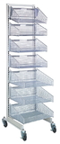 Quantum WS70-SS18-4S3L Partition Wall Systems - Complete Packages With Baskets, Four 1017HBC and three 1617HBC Baskets