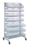 Quantum WS70-SS36-4S3L Partition Wall Systems - Complete Packages With Baskets, Four 1035HBC and three 1635HBC Baskets