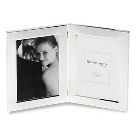 Reed & Barton 1457-2 Classic Silverplate 5" x 7" Double Photo Frame