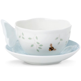 Lenox 806721 Butterfly Meadow Figural&#174; Blue Cup and Saucer