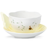 Lenox 806725 Butterfly Meadow Figural® Yellow Cup and Saucer