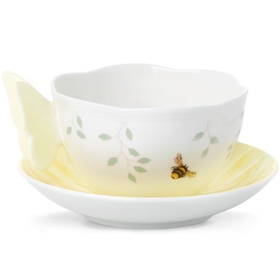 Lenox 806725 Butterfly Meadow Figural&#174; Yellow Cup and Saucer
