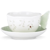 Lenox 817135 Butterfly Meadow Figural® Green Cup and Saucer