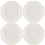 Lenox 822948 French Perle White&#153; 4-piece Dessert Plate Set
