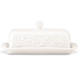 Lenox 826012 Opal Innocence Carved™ Covered Butter Dish