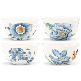 Lenox 833415 Butterfly Meadow Blue&#174; 4-piece Dessert Bowl Set