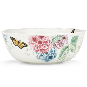 Lenox 841012 Butterfly Meadow Hydrangea&#174; Large Serving Bowl