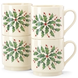 Lenox 853763 Hosting the Holidays™ 4-piece Stackable Mug Set