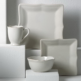 Lenox 854796 French Perle Bead White™ Square 4-piece Place Setting